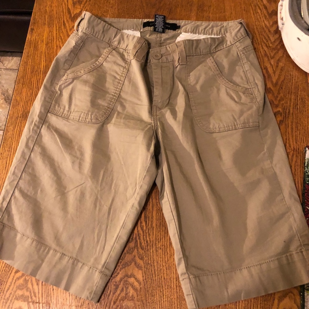 Beige Calvin Klein shorts size 6